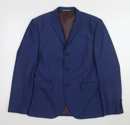 Mens UK Size 38 NEXT Regular Blue Suit Jacket