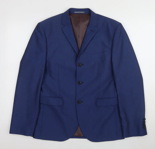 Mens UK Size 38 NEXT Regular Blue Suit Jacket
