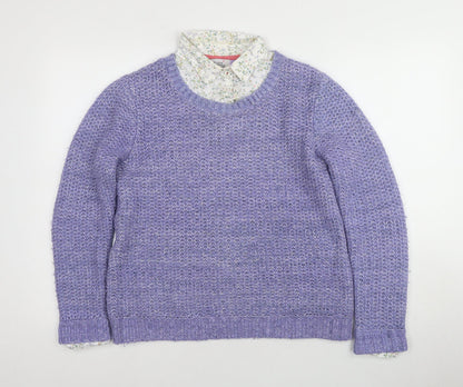 Marks and Spencer Women's Purple Pullover Jumper - Size 12