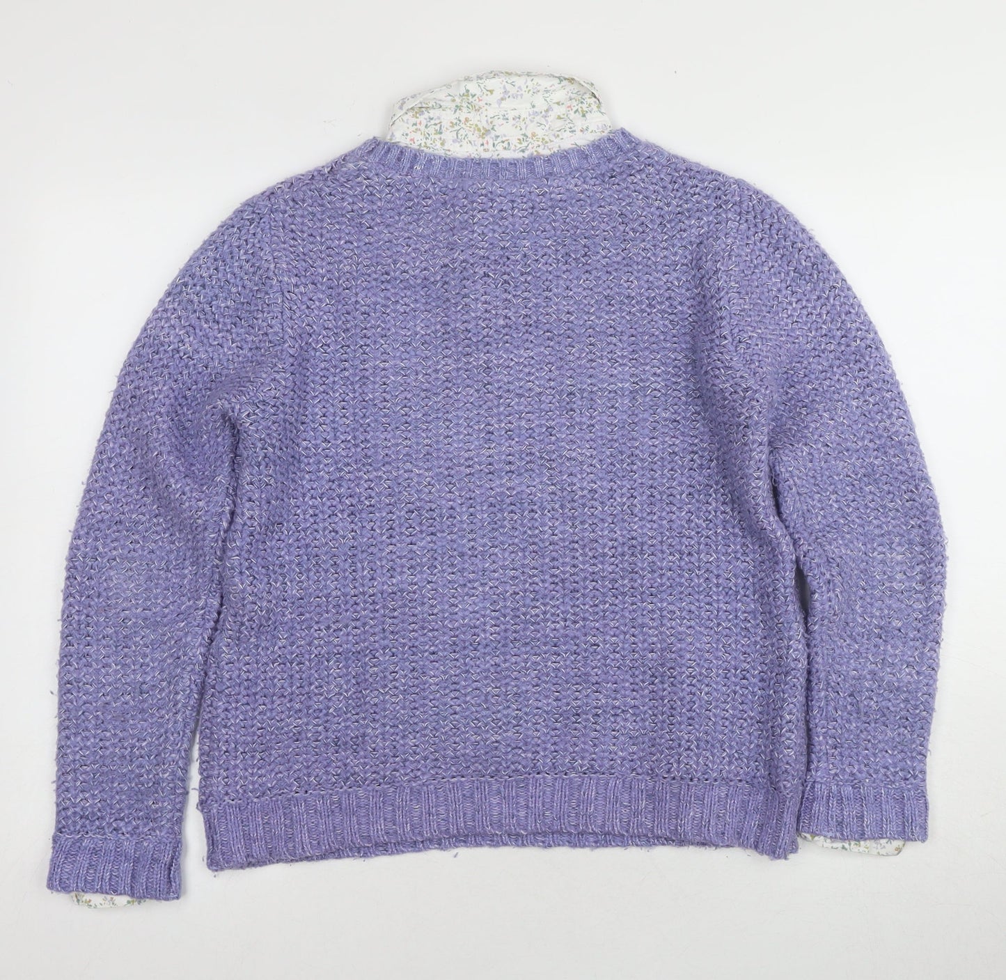 Marks and Spencer Women's Purple Pullover Jumper - Size 12