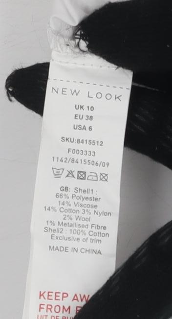 Womens UK Size 10 New Look Black Vest Jumper