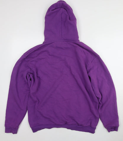 Mens UK Size M BoohooMAN Purple Pullover Hoodie