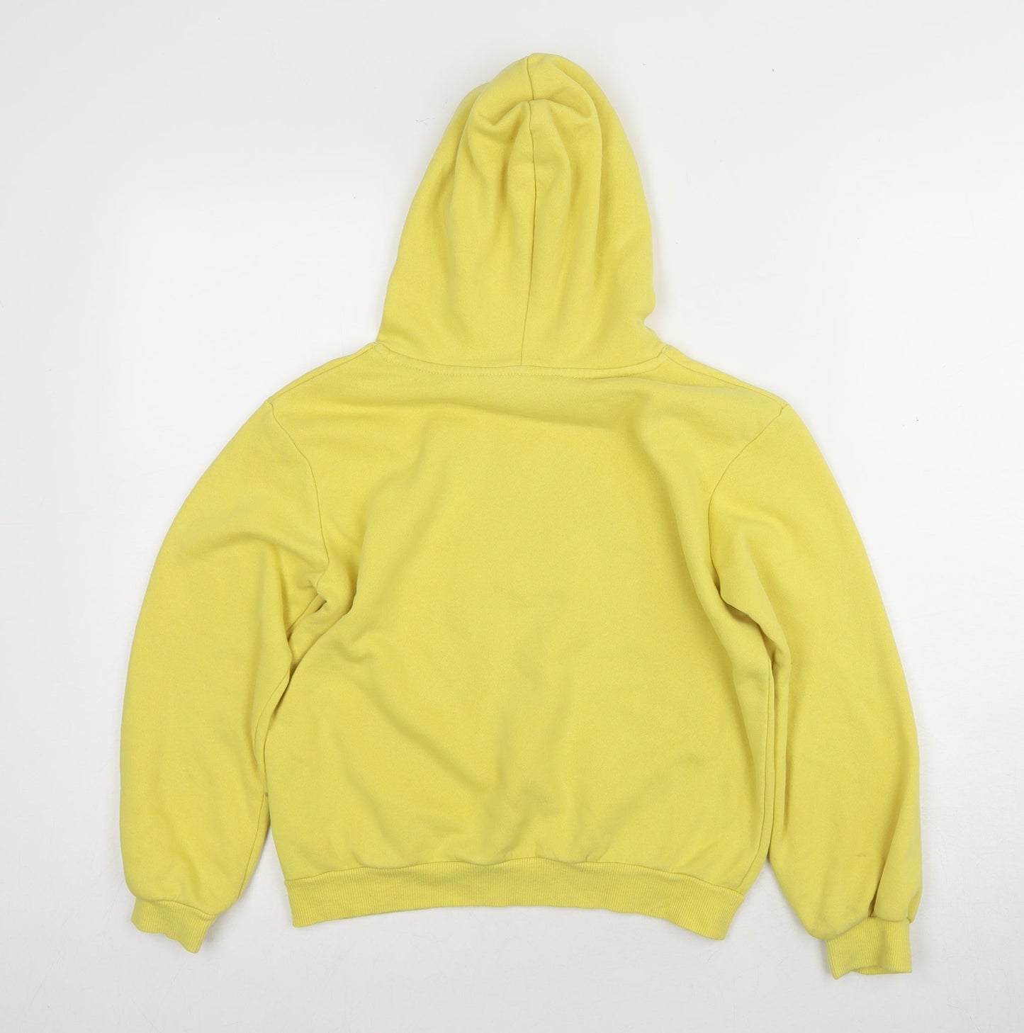 H&M Girls Yellow LOVE Graphic Pullover Hoodie 9-10 Yrs