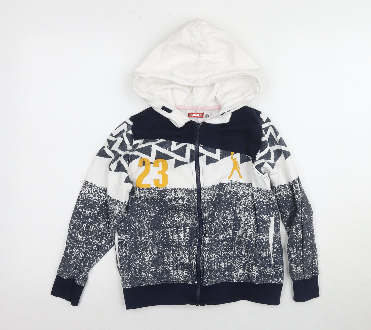 Energies Boys Multi Geometric Full Zip Hoodie 12 Years