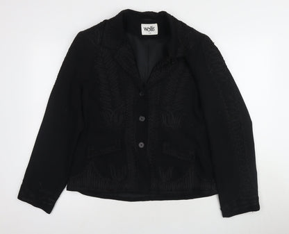 Womens UK Size 14 Wallis Black Basic Jacket