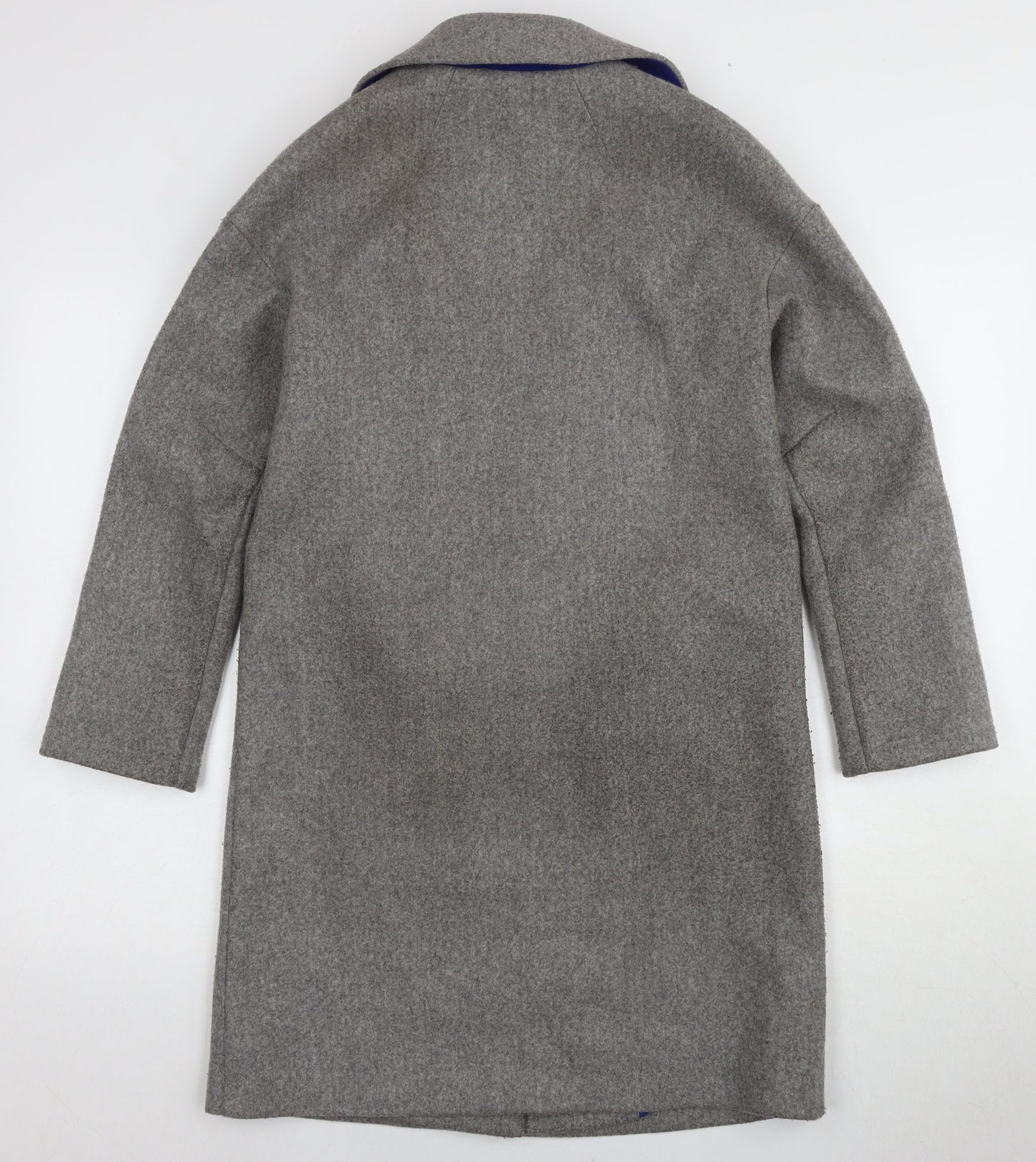 Womens UK Size 4 Topshop Grey Overcoat