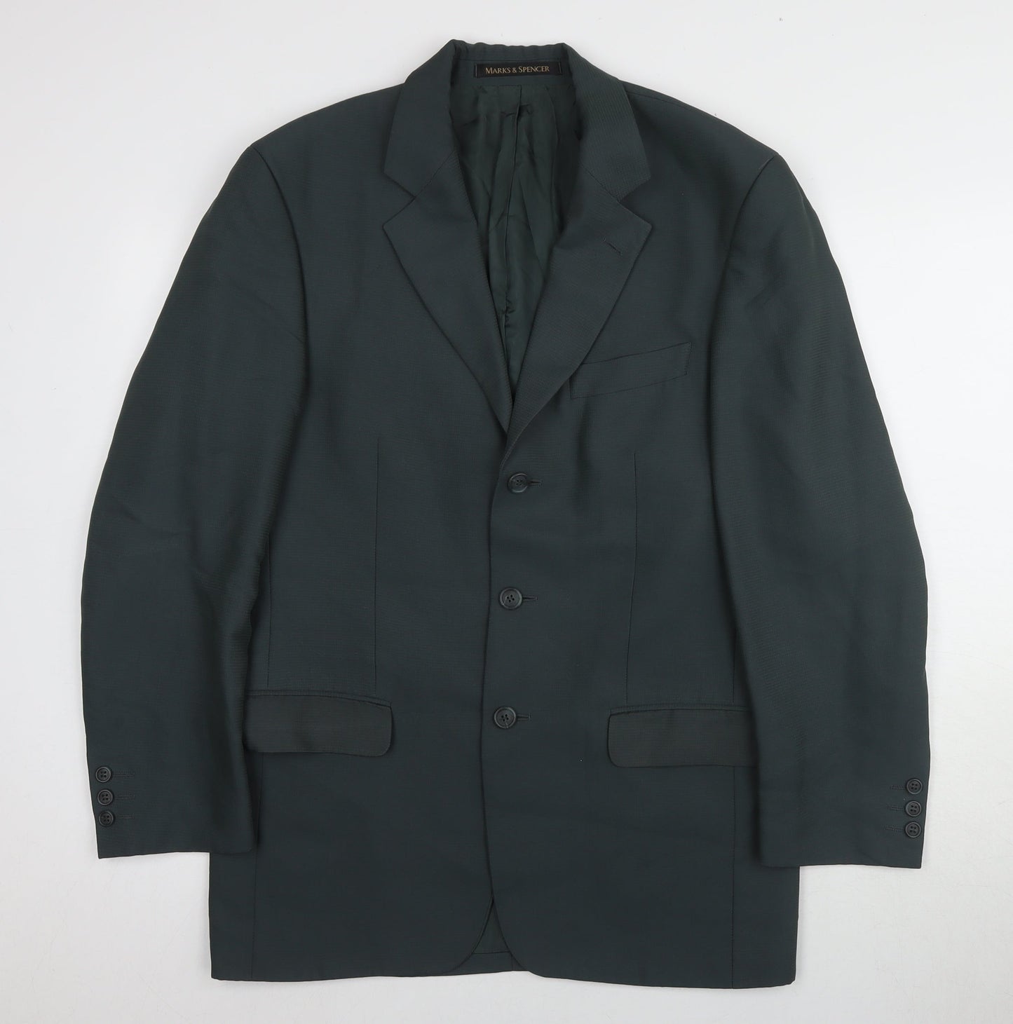 Mens UK Size 38 Marks and Spencer Regular Teal Suit Jacket