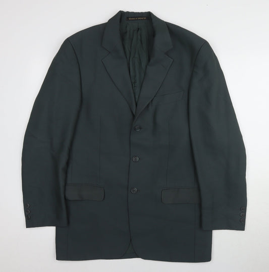 Mens UK Size 38 Marks and Spencer Regular Teal Suit Jacket