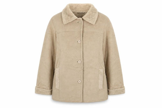 Womens UK Size 12 EWM Beige Basic Jacket
