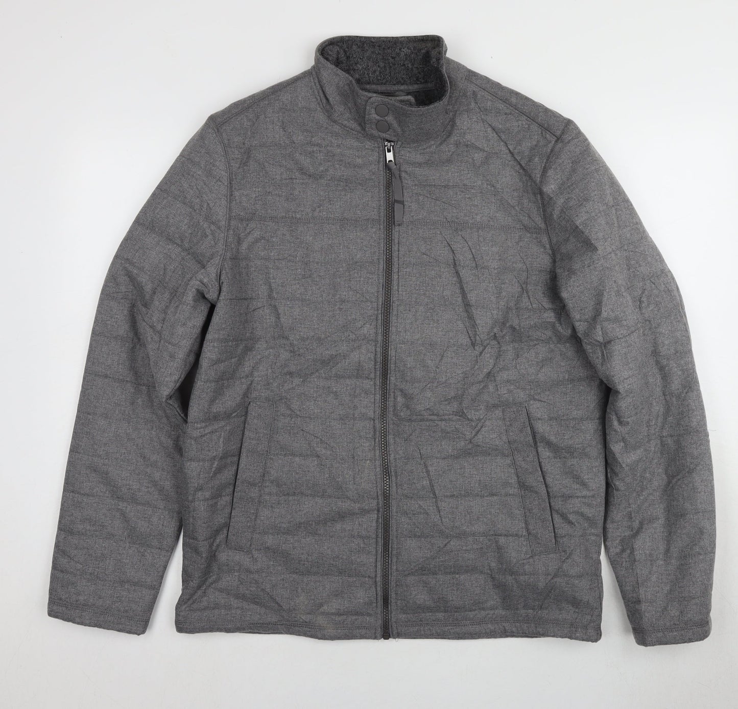 Mens UK Size M Debenhams Grey Puffer Jacket
