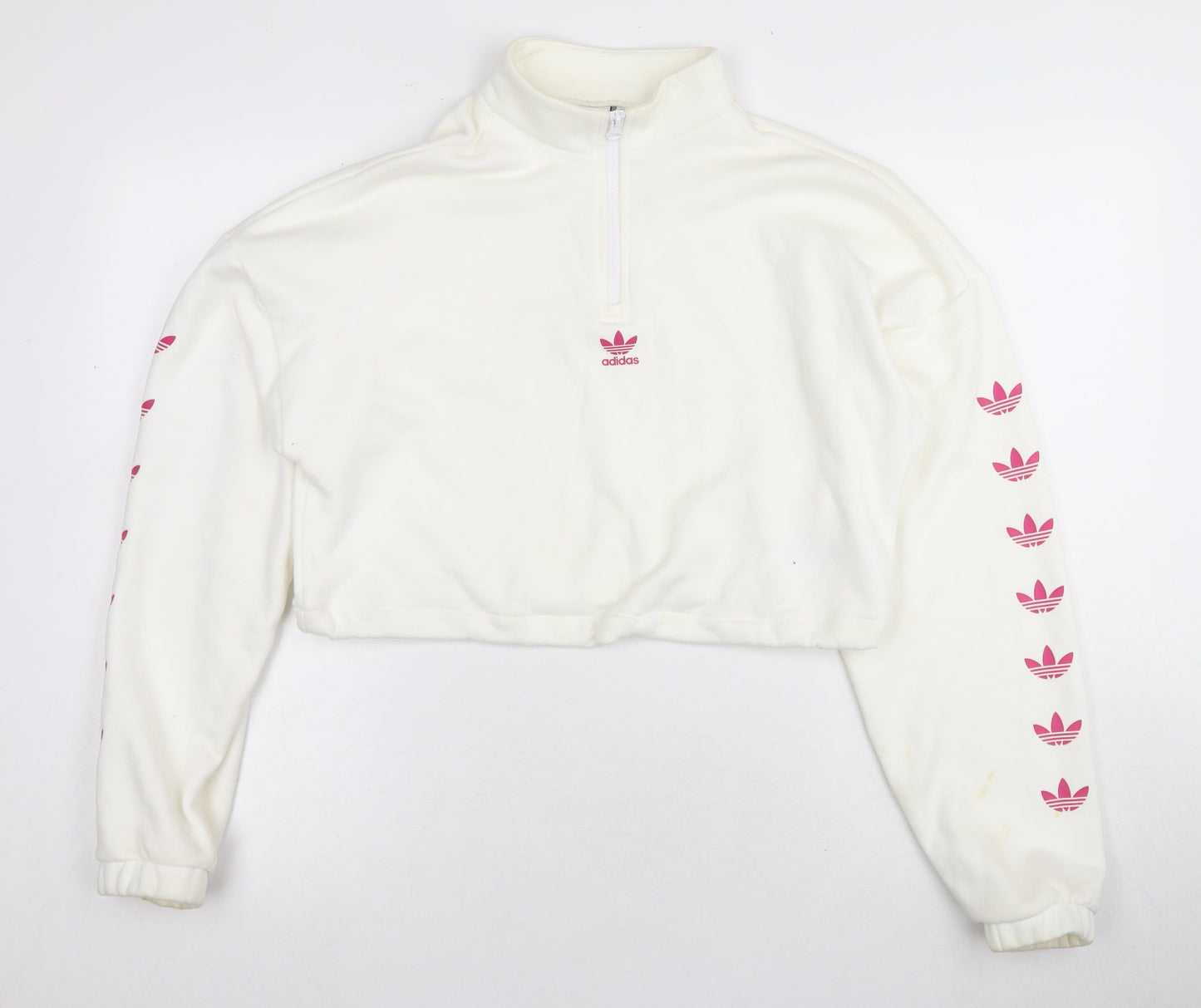 Adidas Women's White Pullover Sweatshirt Size S