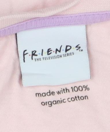 Friends Girls Pink Graphic T-Shirt, 9-10 Years, Logo Design