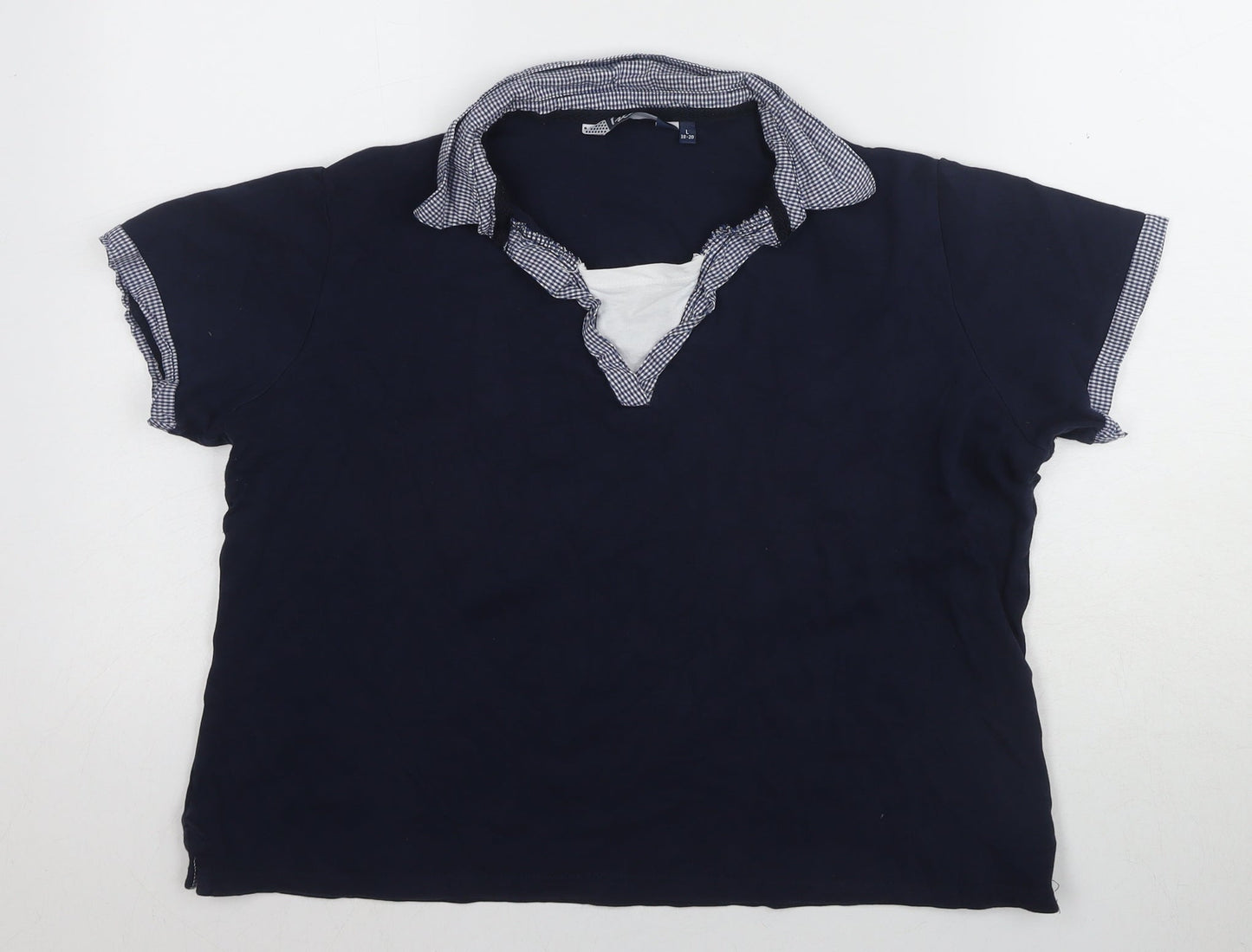 Unisex Adults UK Size L Lee Blue  Polo