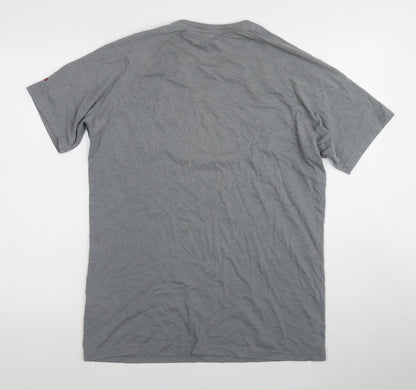 New Era Men's Grey NFL Short Sleeve Logo T-Shirt - Size L