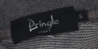 Pringle Men’s Grey Cotton Polo Shirt, Size S, Casual Style