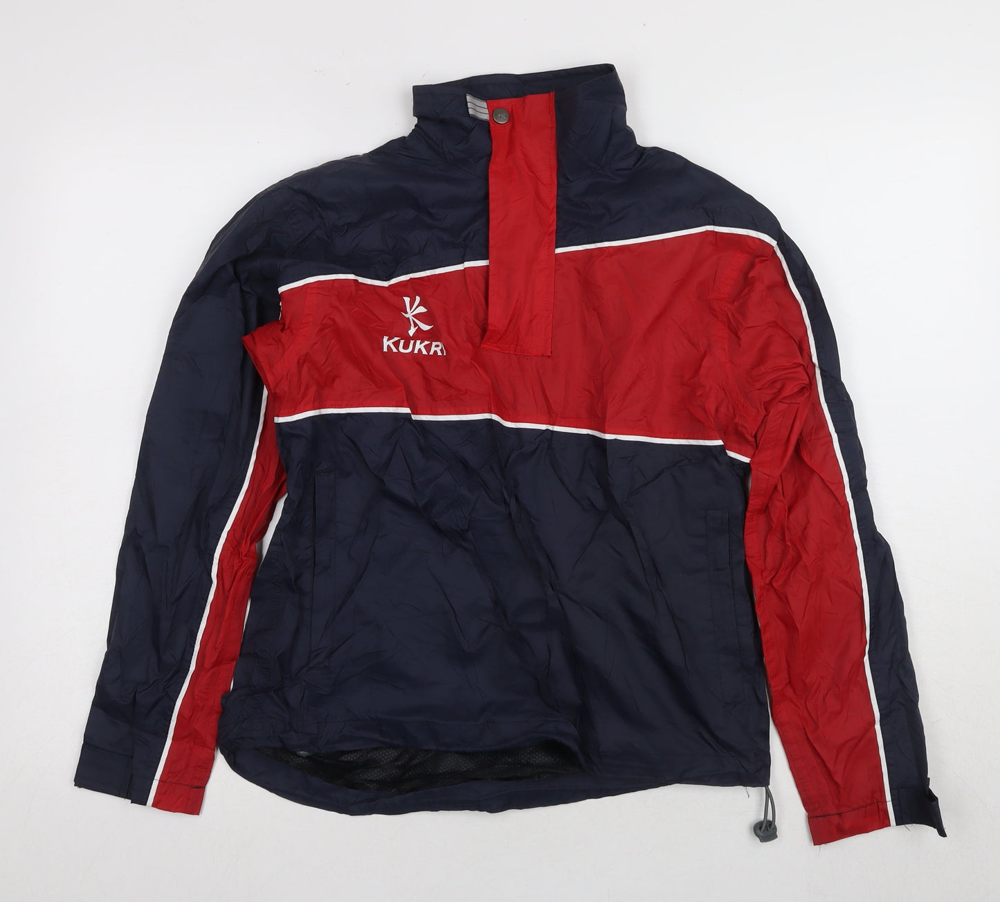 Kukri Boys Blue Red Sport Jacket with Hood Size 8