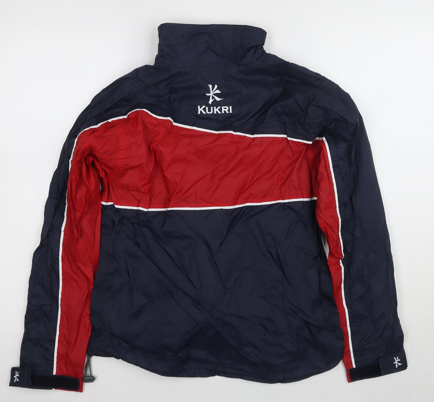 Kukri Boys Blue Red Sport Jacket with Hood Size 8