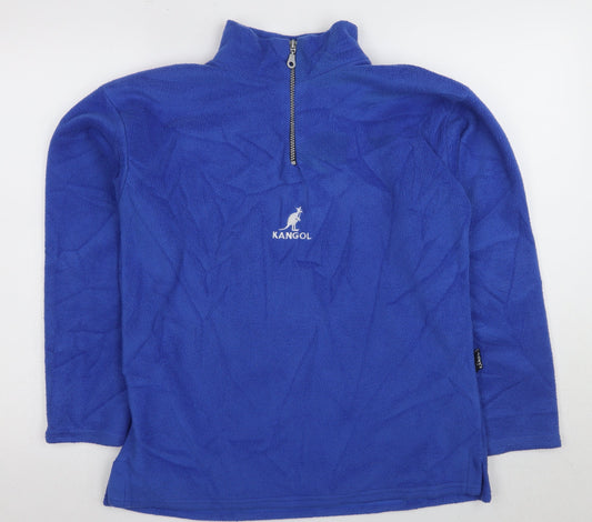 Mens UK Size M Kangol Blue Pullover Sweatshirt