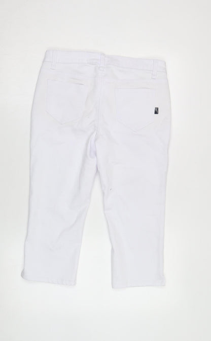 Arizona Women's White Straight Jeans Size 12