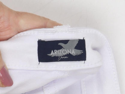 Arizona Women's White Straight Jeans Size 12