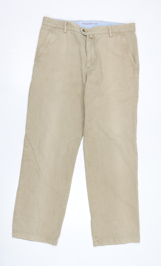 GANT Men's Beige Straight Jeans, Size L, Regular Fit