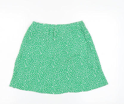 Nobody's Child Women's Green Floral Skirt Size 8
