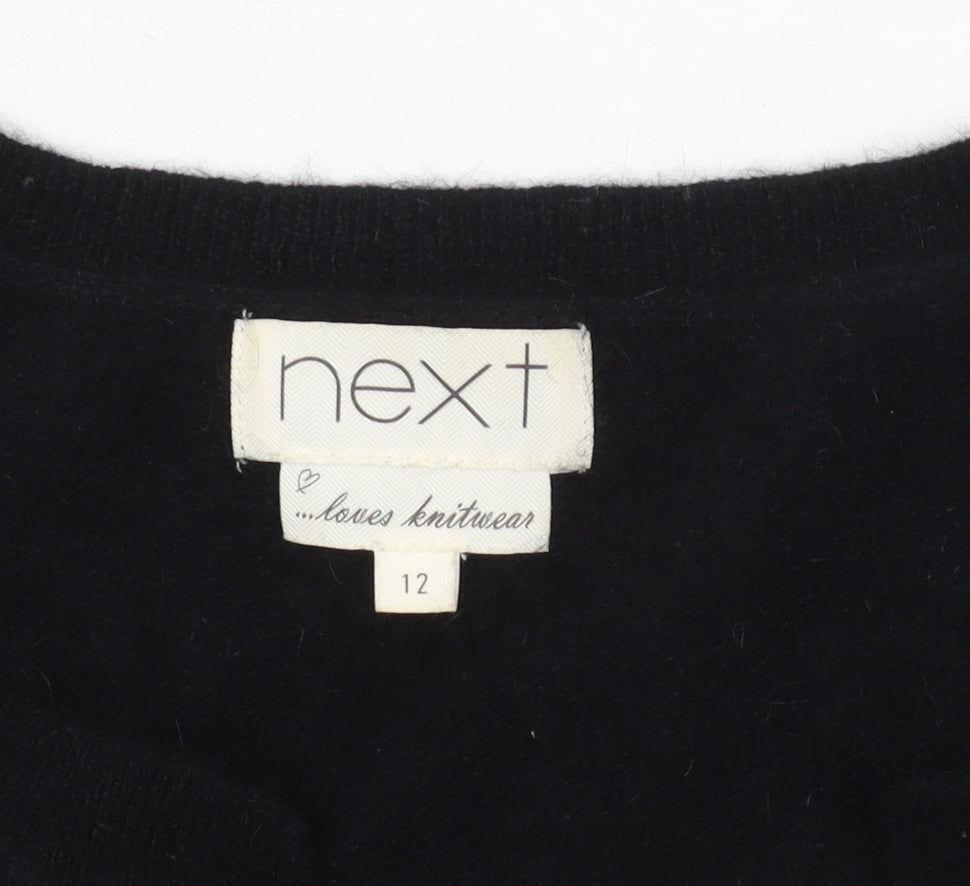 Womens UK Size 12 NEXT Black Cardigan Jumper