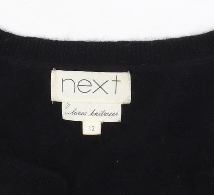 Womens UK Size 12 NEXT Black Cardigan Jumper
