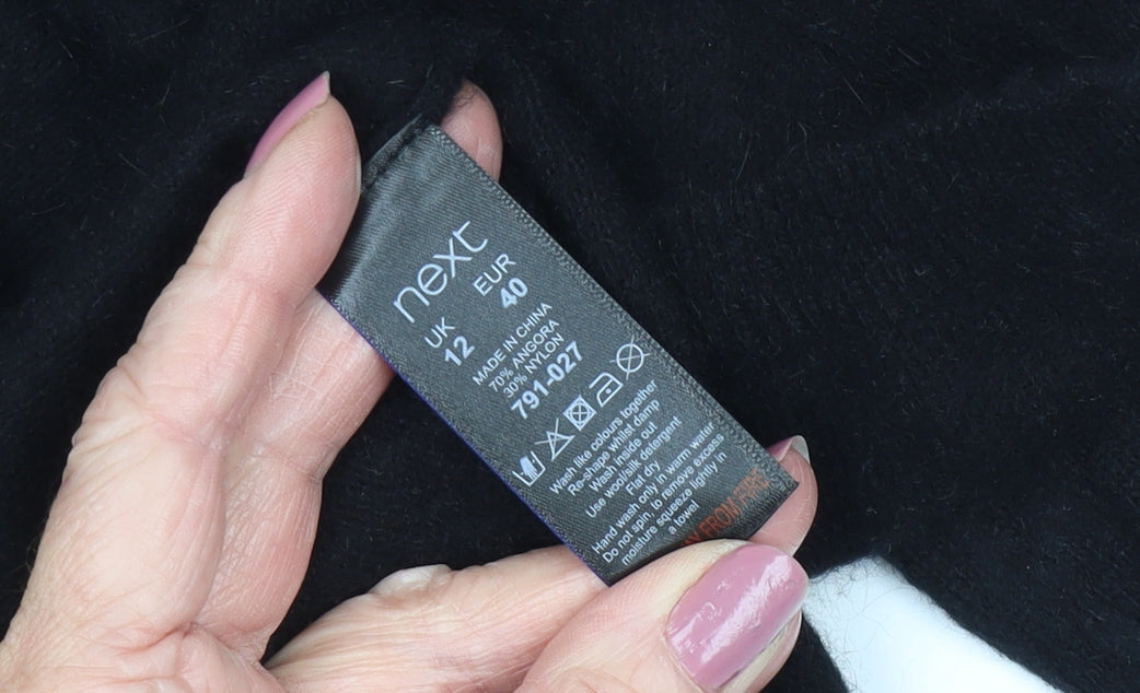 Womens UK Size 12 NEXT Black Cardigan Jumper