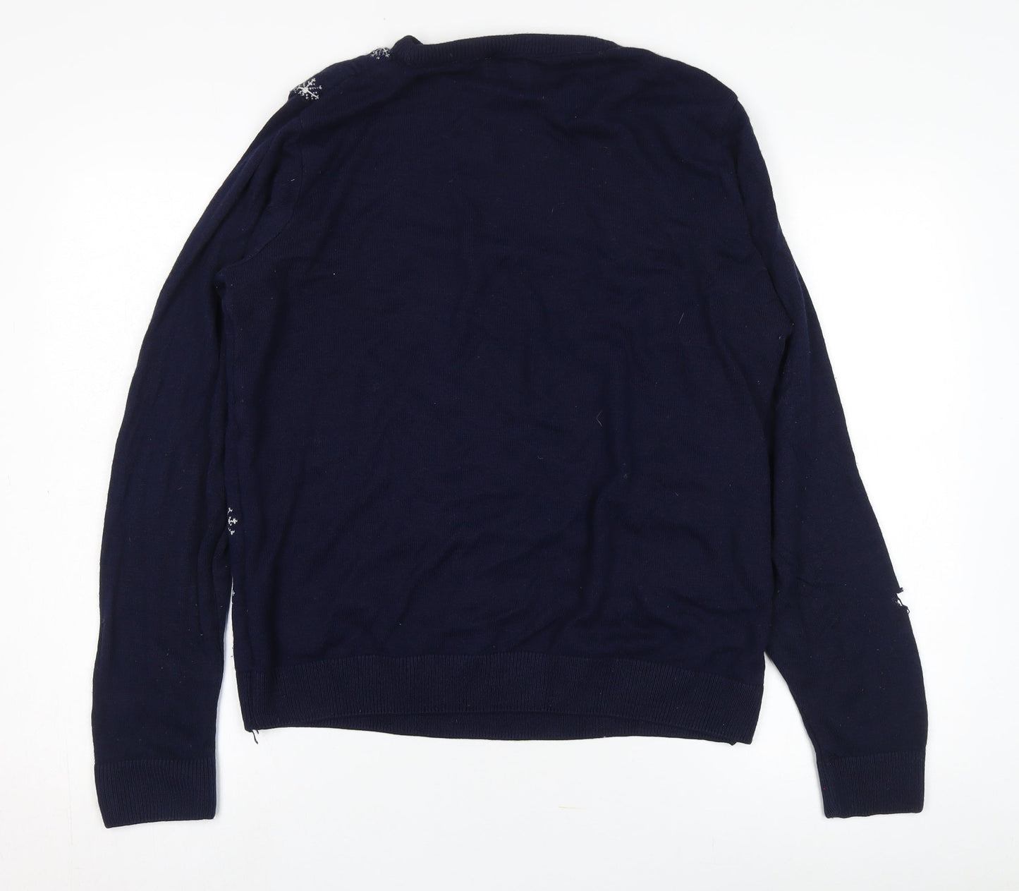 SoulCal & Co Men's Blue Christmas Jumper, XL Pullover