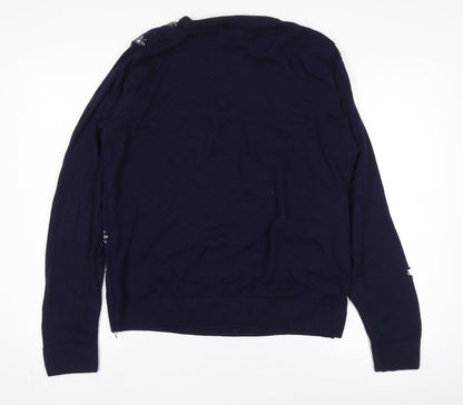 SoulCal & Co Men's Blue Christmas Jumper, XL Pullover