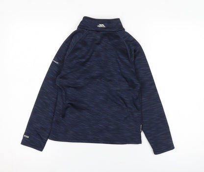 Trespass Boys Blue 1/4 Zip Sweatshirt, Lightweight, 7-8 Years
