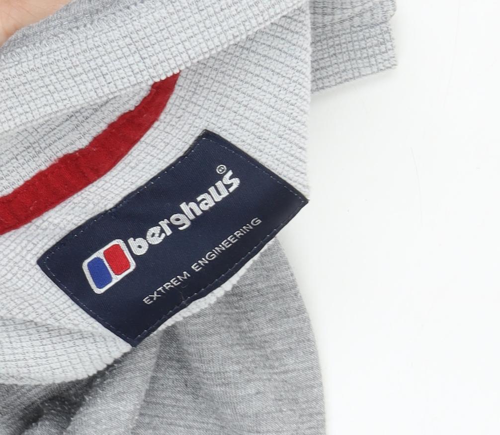 Berghaus Boys Grey 1/4 Zip Fleece Sweatshirt - 10 Years