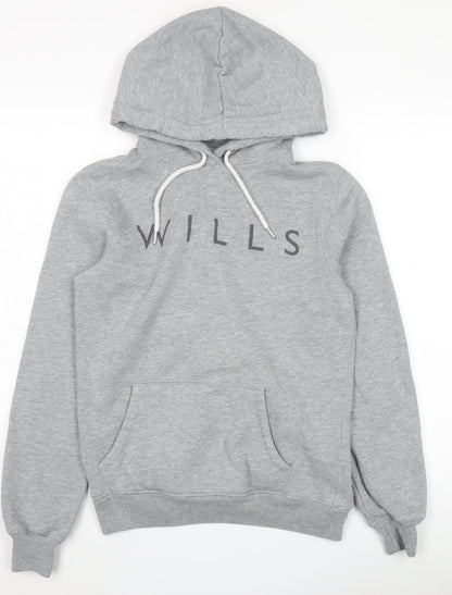 Womens UK Size 8 Jack Wills Grey Pullover Hoodie