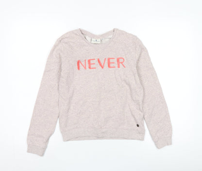 Tom Tailor Girls Beige Sweatshirt Size 12 with NEVER Graphic