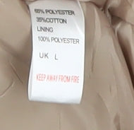 Mens UK Size L High Mount Beige Parka Coat
