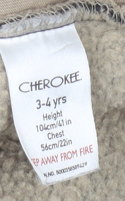 Cherokee Boys Grey Pullover Hoodie, 3-4 Years, Hooded Fleece