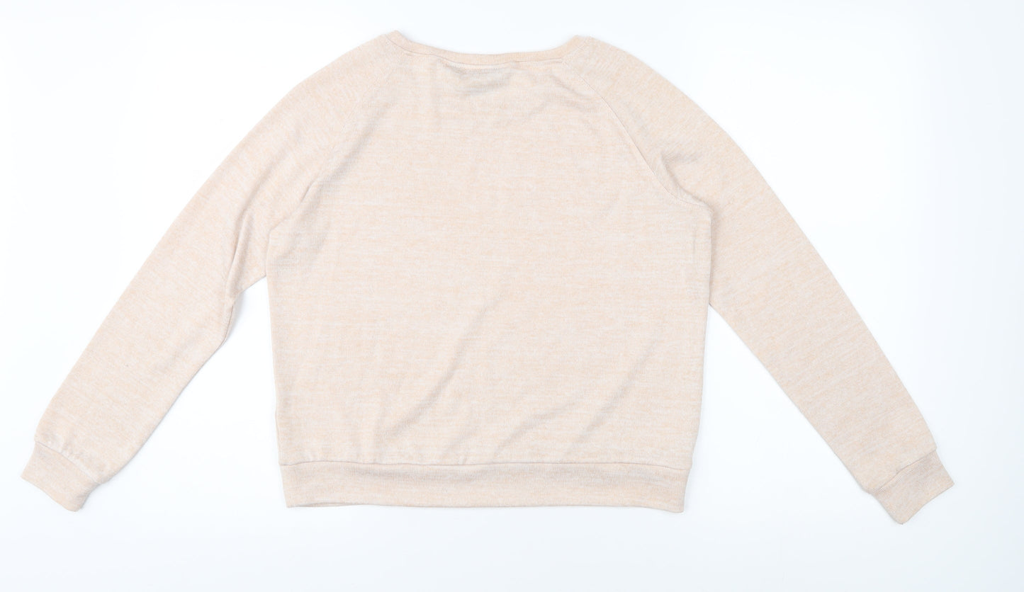 New Look Girls Beige Pullover Jumper, Size 12-13, Casual Wear