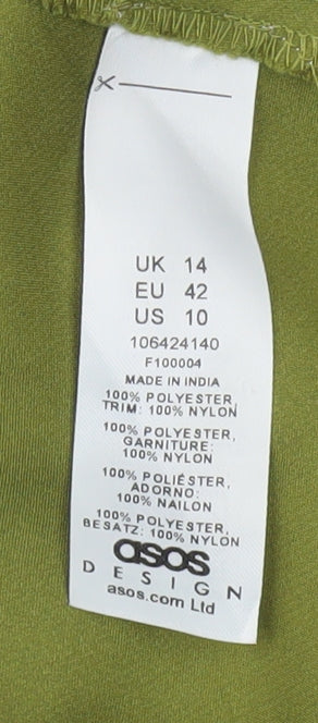 ASOS DESIGN Women's Green Camisole UK 14