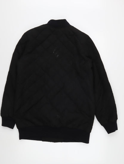 1 Madison Expedition Men's Black Bomber Jacket M Casual