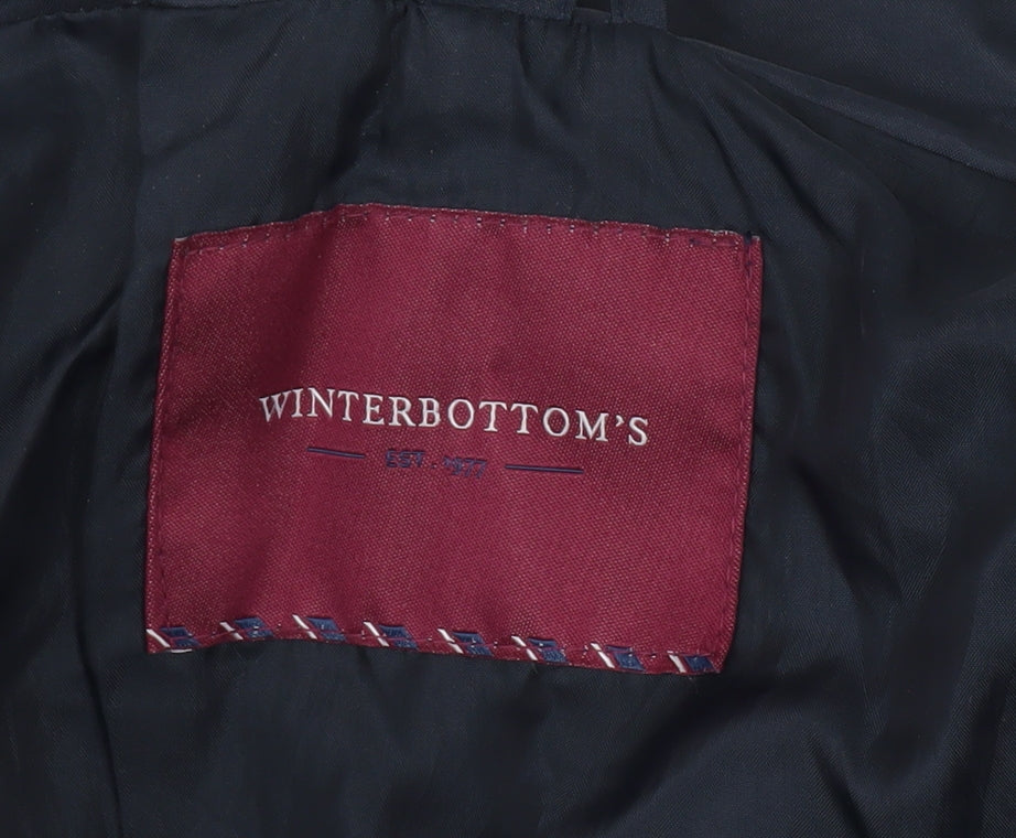 Winterbottom's Boys Blue Rain Coat Jacket, L, Hooded, School