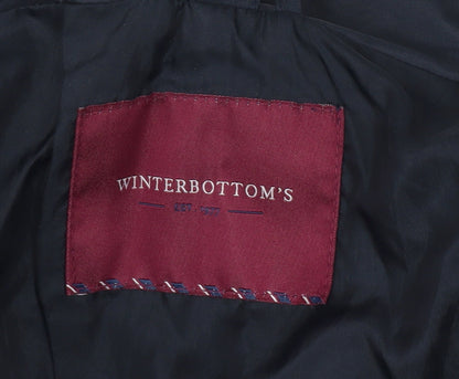 Winterbottom's Boys Blue Rain Coat Jacket, L, Hooded, School
