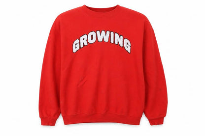 Unisex Adults UK Size L Monki Red Pullover Sweatshirt