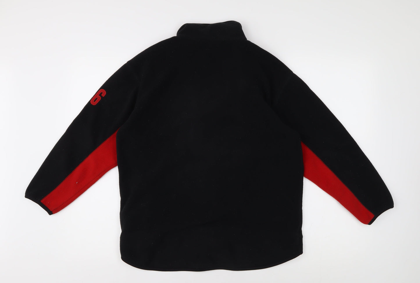 Rebel Active Boys Black Full Zip Fleece Sweatshirt 12 Years