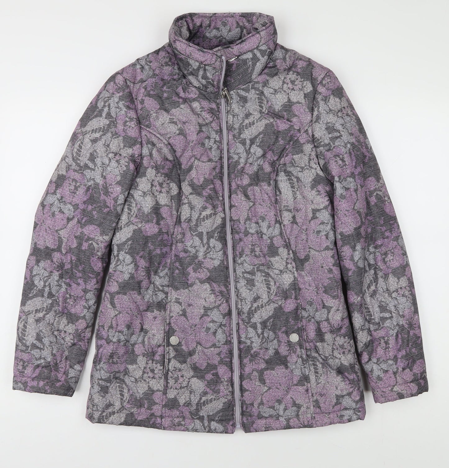 Womens UK Size 10 Bonmarché Multicoloured Puffer Jacket