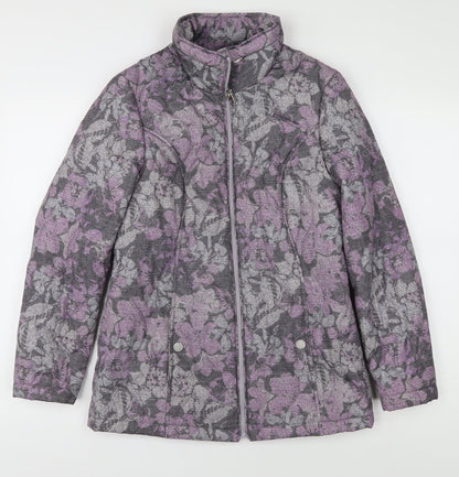 Womens UK Size 10 Bonmarché Multicoloured Puffer Jacket