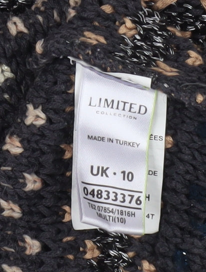 Limited Women's Multicoloured Cardigan, Size 10, Full Zip