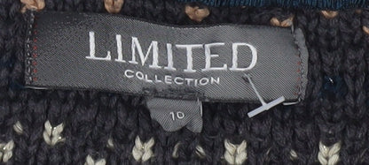 Limited Women's Multicoloured Cardigan, Size 10, Full Zip