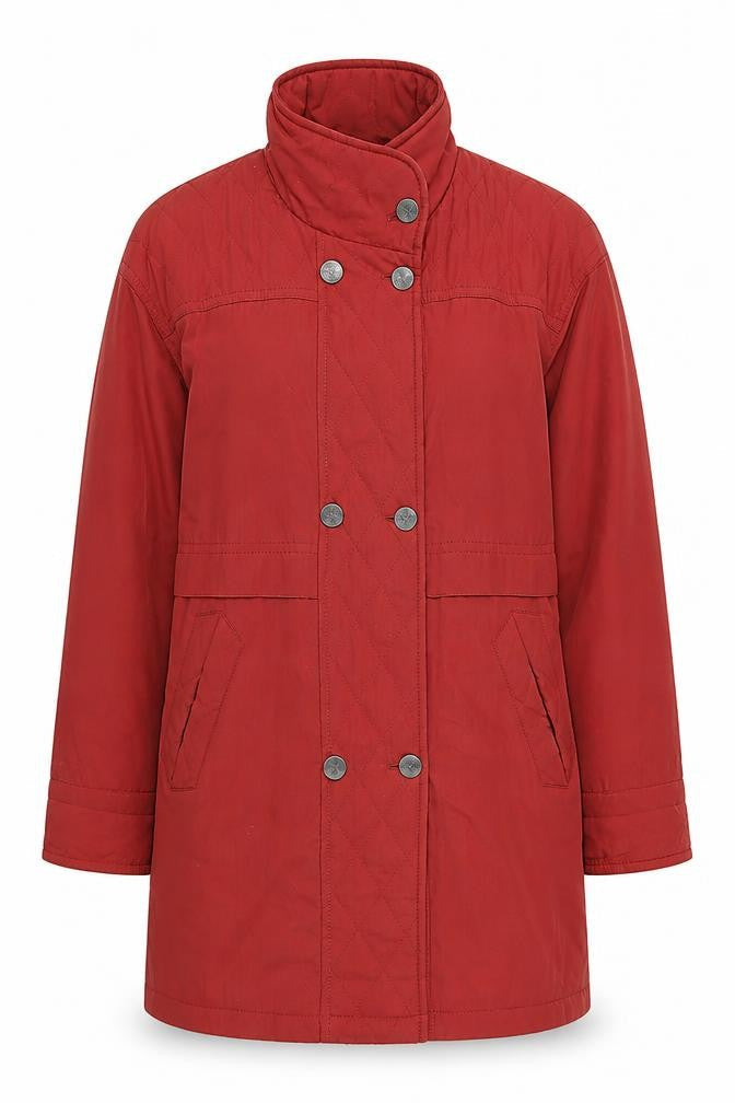 Lakeland Womens Red Quilted Jacket Size 12