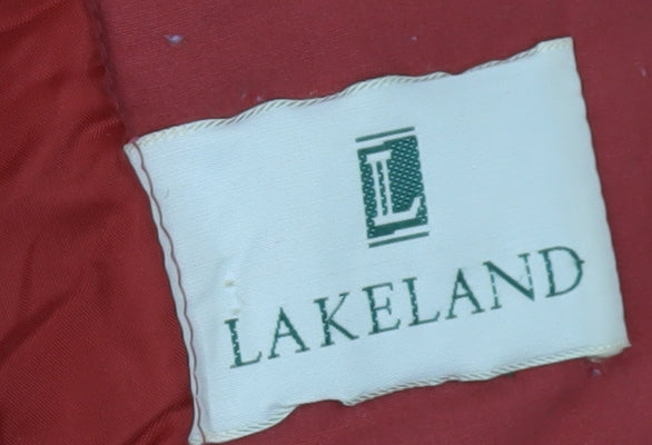 Mens UK Size 12 Lakeland Red Quilted Coat